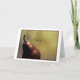 Carte Poire, toujours la vie, photographie, couleur,