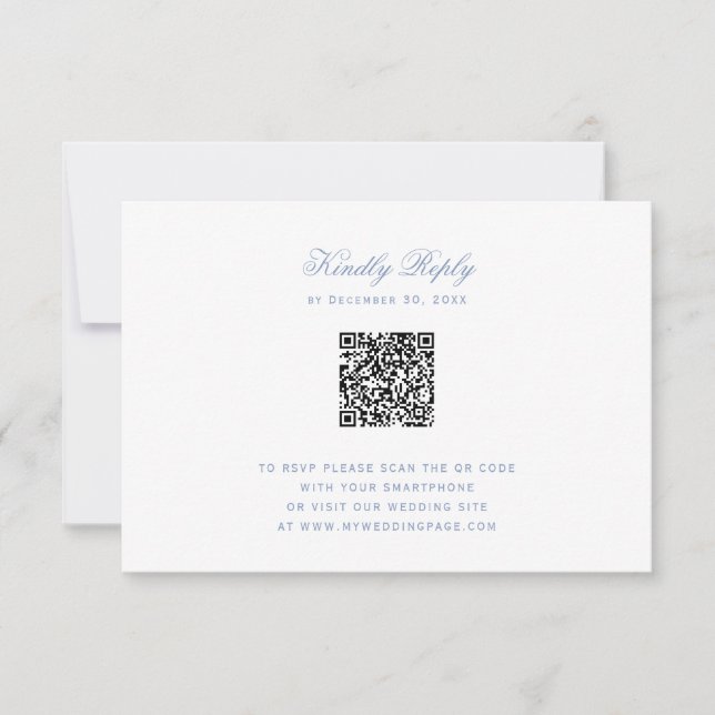 Carte Poirier à feuilles avec code QR à mâchoires (Devant)