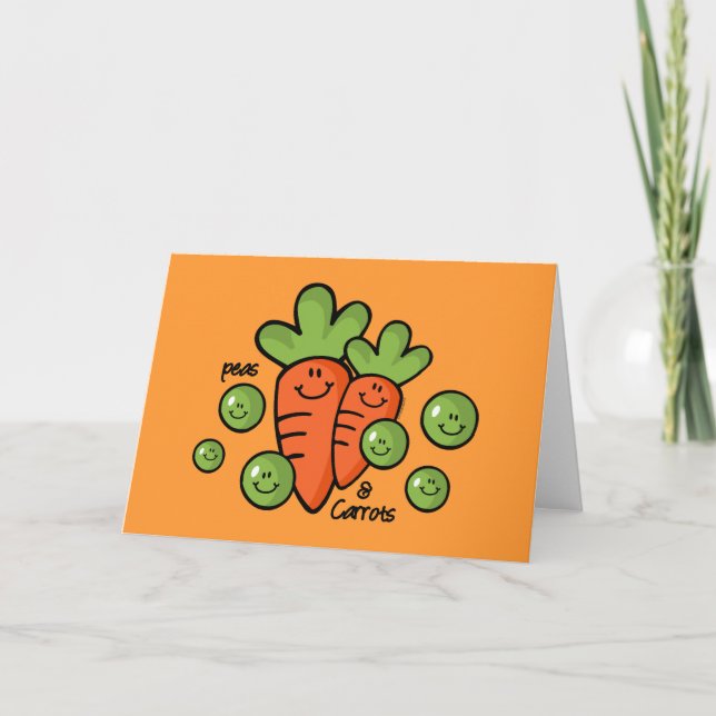 Carte Pois Et Carottes (Devant)