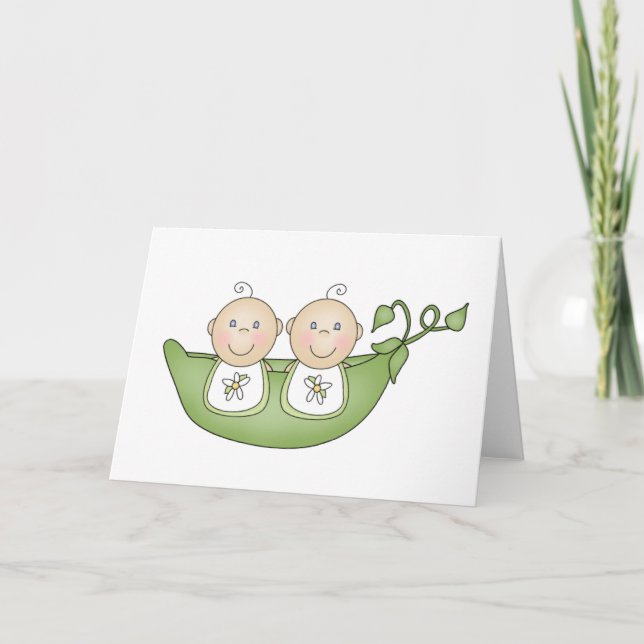 Carte Pois jumeaux dans un pois (Devant)