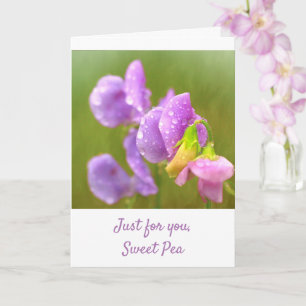 Carte Pois Sucré Violet Se Bien