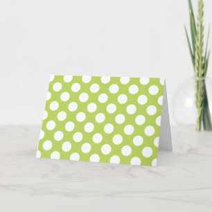 Carte Pois verts, Motif à points Polka, points, pointill