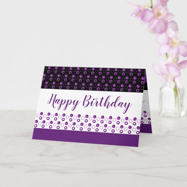 Carte Pois violets (Orchidée)
