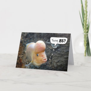 Carte Poisson 85e Humour d'anniversaire
