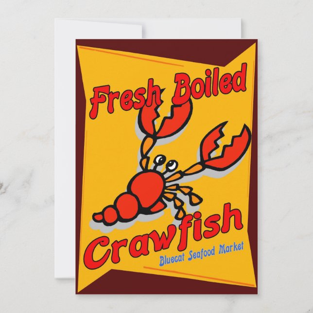 Carte Poisson à crevettes fraîchement bouilli (Devant)