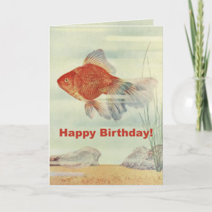 Carte Poisson d'anniversaire