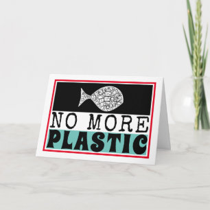 Carte Poisson en plastique, changement climatique
