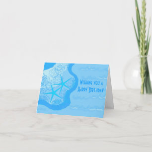 Carte Poisson étoilée dans le sable