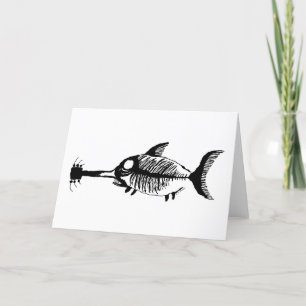 Carte Poisson fossile de requin guitare