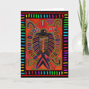 Carte Poisson volant Cuna Indian Mola