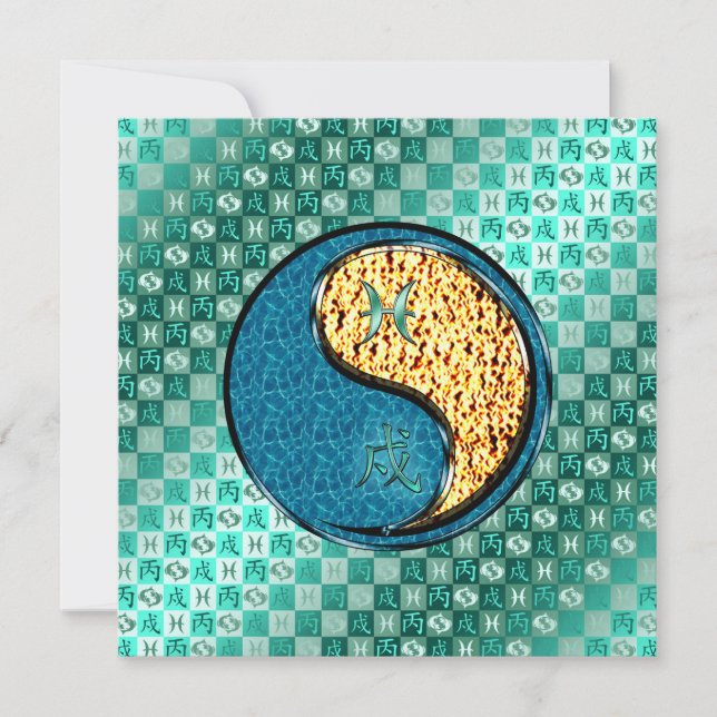 Carte Poissons & Chien de Feu (Devant)