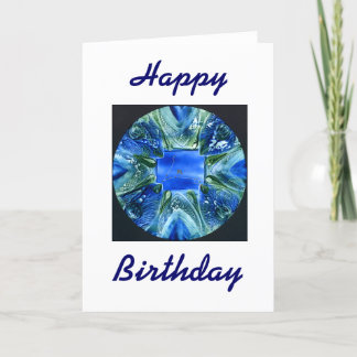 Carte Poissons, heureux, anniversaire