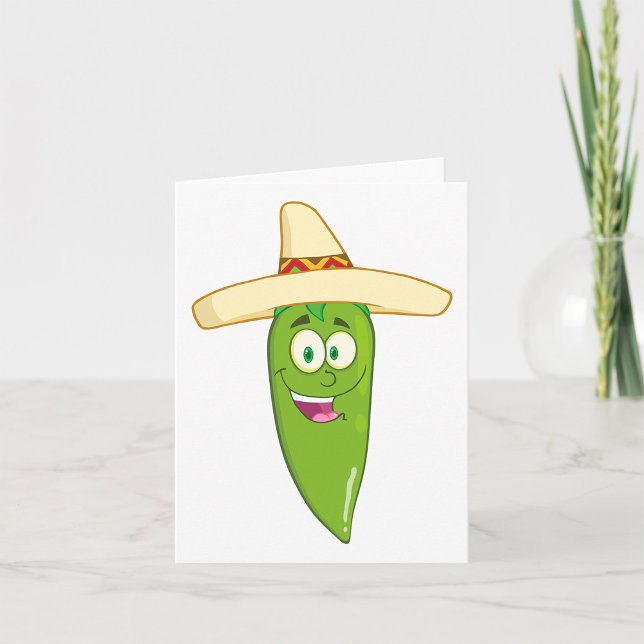 Carte Poivre au chili vert souriant (Créateur téléchargé)