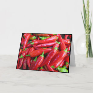 Carte Poivrons de piment fort
