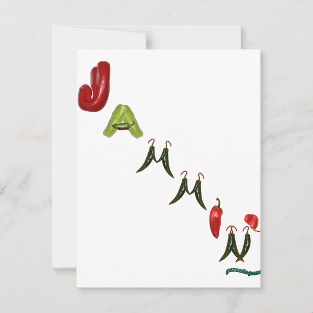 Carte Poivrons Jammin'Chili (Devant)