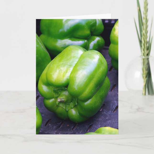 Carte Poivrons verts (Devant)