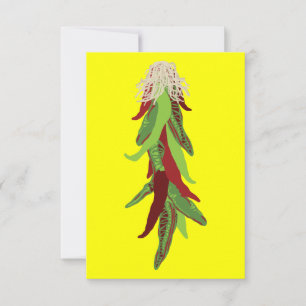 Carte poivrons verts