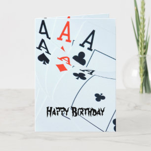 Carte Poker_Aces,_Happy Bithday_Greeting_Card