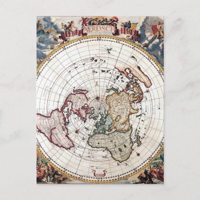 Carte polaire du 18° siècle (Devant)