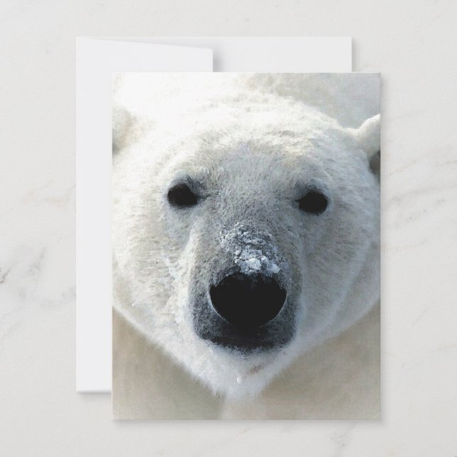 Carte Polar Bear Flat Card (Devant)