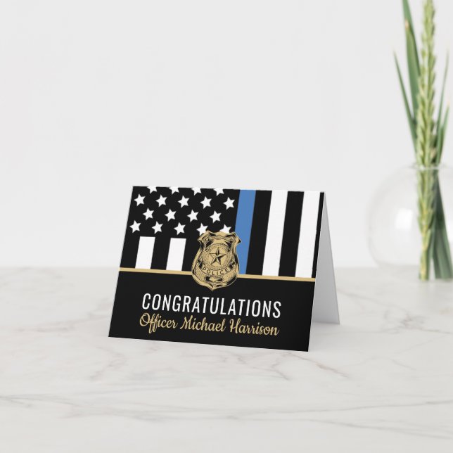 Carte Police Academy Law Enforcement Officer Graduation (Devant)