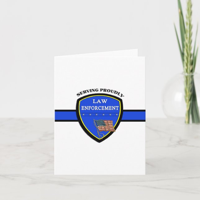 Carte Police de police vide à l'intérieur (Devant)