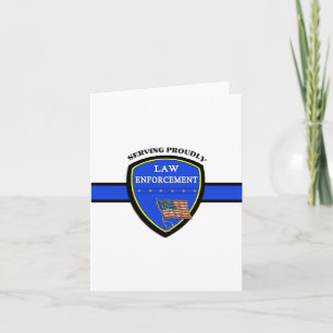Carte Police de police vide à l'intérieur