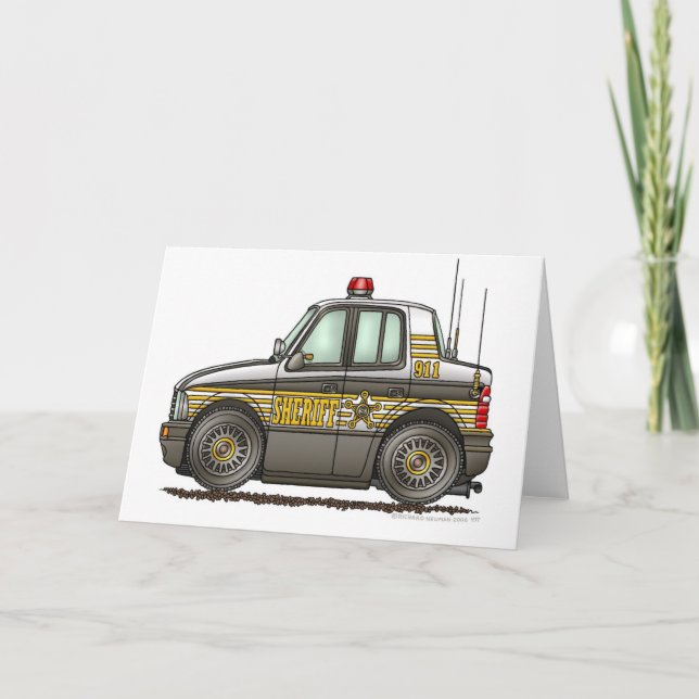 Carte Police de voiture de patrouille de voiture de (Devant)