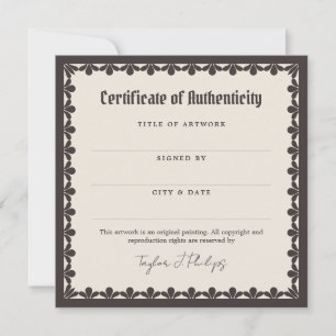Carte Police ivoirienne Certificat d'authenticité