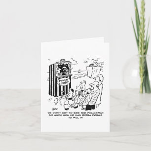 Carte Policeman Punch & Judy Show