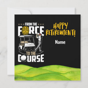 Carte Policier à la retraite de golf