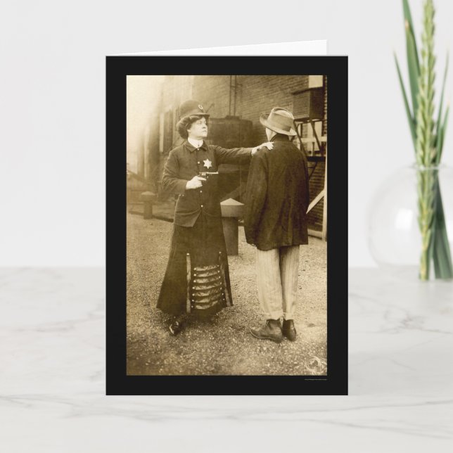 Carte Policière faisant une arrestation 1909 (Devant)