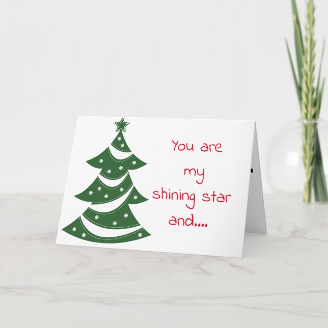 CARTE **POLISHER DE VOTRE ÉTOILE DE CHALEUR** NOËL AMOUR (Devant)