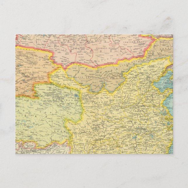 Carte politique chinoise (Devant)