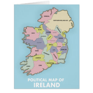 Carte Politique De L'Irlande.