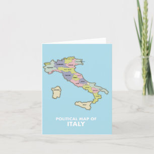 Carte politique de l'Italie Sauver la date