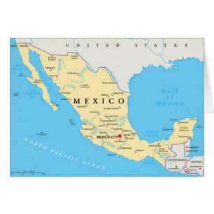 Carte politique du Mexique