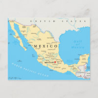 Carte politique du Mexique