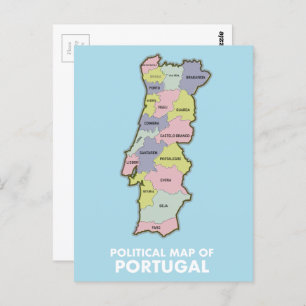 Carte politique du Portugal