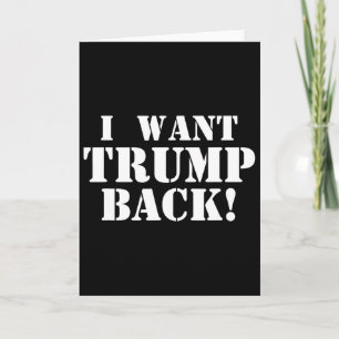 Carte Politique - Je veux Trump Ck - 45e président Trump