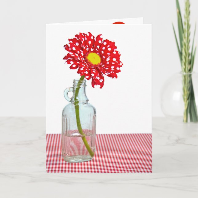 Carte Polka Dot Anniversaire (Devant)