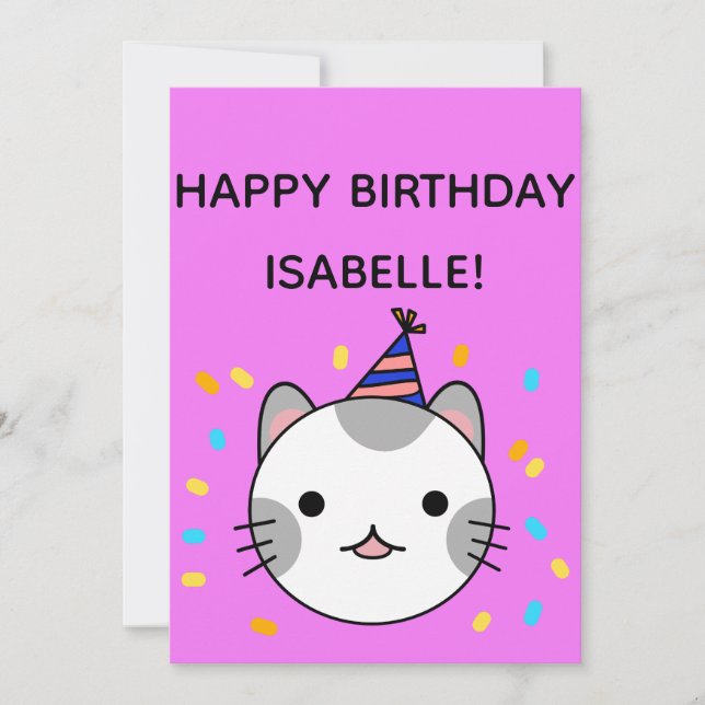 Carte Polka Dot | Bonne fête d'anniversaire (Devant)