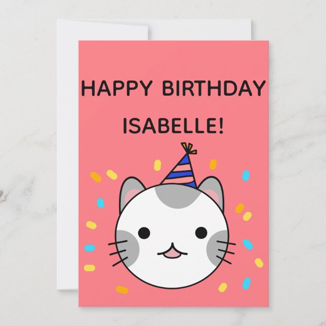 Carte Polka Dot | Bonne fête d'anniversaire (Devant)