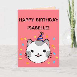 Carte Polka Dot   Joyeux voeux d'anniversaire pliés