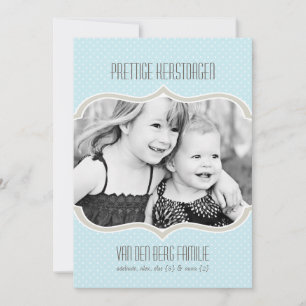 Carte Polka Kaart van de Vakantie Kerstmis Dot