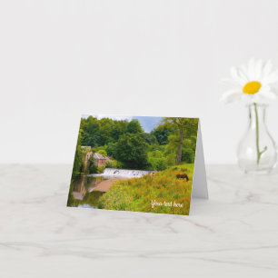 Carte Pollok Park, Glasgow, Scotland Grey Card