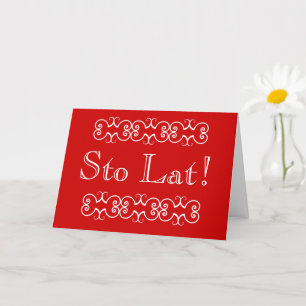 Carte Polonais Sto Dernier Anniversaire Salutation 