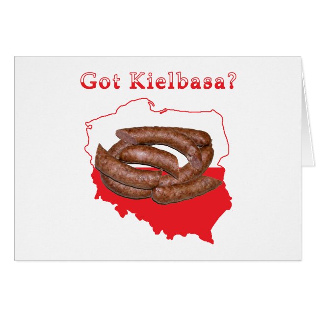 Carte Polonaise Kielbasa (Devant horizontal)