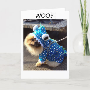 CARTE POM EST HABILLÉ JUSTE POUR DIRE JEUX ANNIVERSAIRE