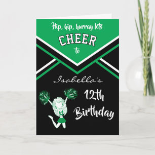 Carte Pom-pom girl Anniversaire - do-it-yourself Nom et